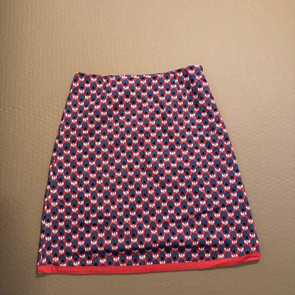 Cute Boden skirt, A-line.  Cotton with lining.